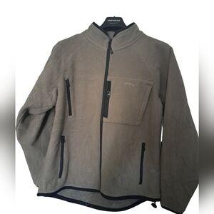 ORVIS Sporting Traditions thick fleece jacket fishing camping hiking coastal M